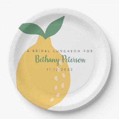 Fun Yellow Lemon  Luncheon Paper Plates