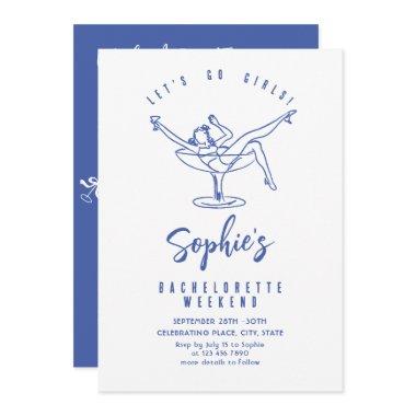 Funky Hand Drawn Scribble Retro Bachelorette Party