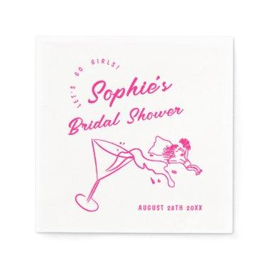 Funky Hand Drawn Scribble Retro  Napkins