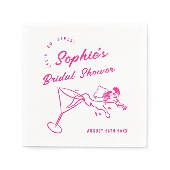 Funky Hand Drawn Scribble Retro  Napkins