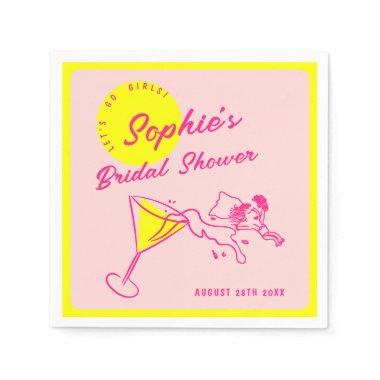 Funky Hand Drawn Scribble Retro  Napkins