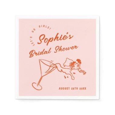 Funky Hand Drawn Scribble Retro  Napkins