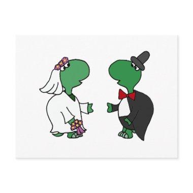 Funny Bride and Groom Turtle Wedding Design Post