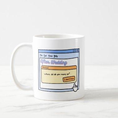 Funny Bride & Groom Gift for Bachelor Party Humor Coffee Mug