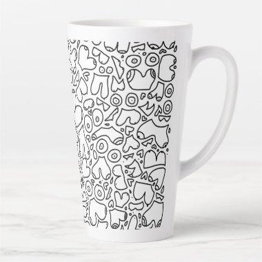 Funny feminist baby latte mug