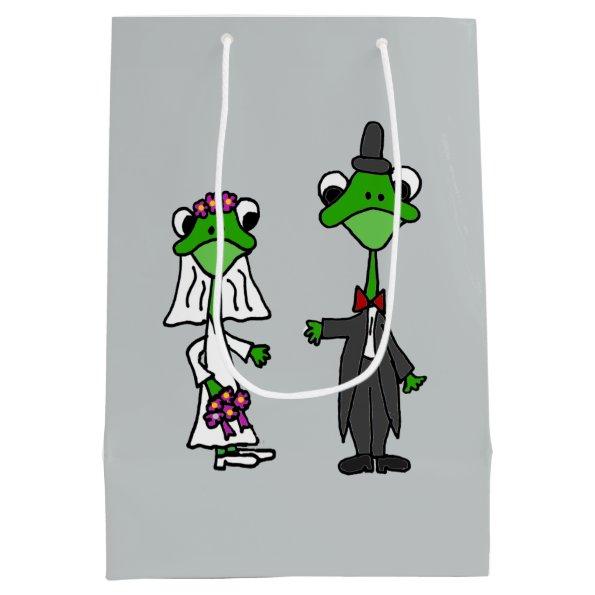 Funny Frog Bride and Groom Gift Bag