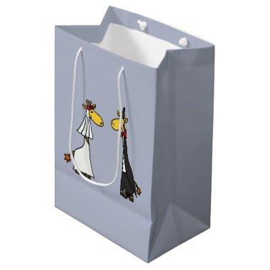 Funny Giraffe Bride and Groom Gift Bag