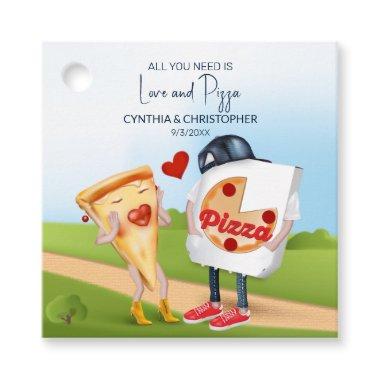 Funny Pizza Bridal Shower Favor Tags