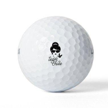 Funny Team Bride Gift for Bachelorette Party Golf Balls