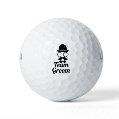 Funny Team Groom Bow Tie Wedding Bachelor Party Golf Balls