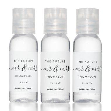 Future Mr and Mrs Modern Script Engagement Party Hand Sanitizer
