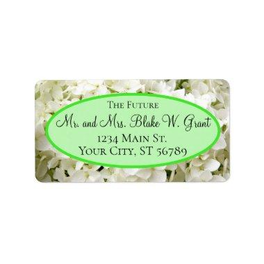 'Future Mr. And Mrs.' White Hydrangea Label