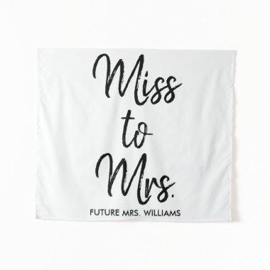 Future Mrs Backdrop Black White  Prop