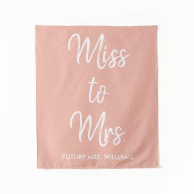 Future Mrs Backdrop Peach  Photobooth