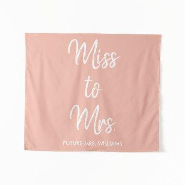 Future Mrs Backdrop Peach  Photobooth