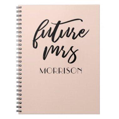 Future Mrs. Blush/Champagne Bride Gift Notebook