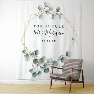 Future Mrs Bridal Shower Backdrop Greenery