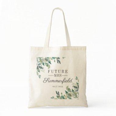 Future Mrs  Eucalyptus Script Tote Bag