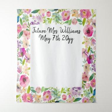 Future Mrs Bridal Shower Photo Booth Backdrop Prop