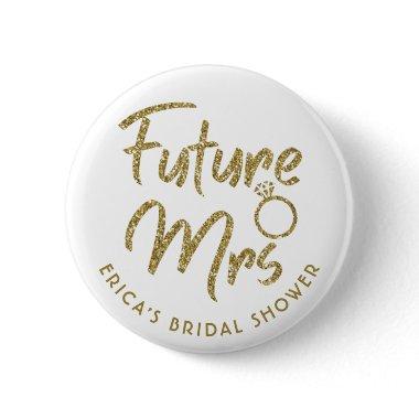 Future mrs bridal shower pin gold