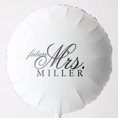 future Mrs Bridal Shower White Balloon