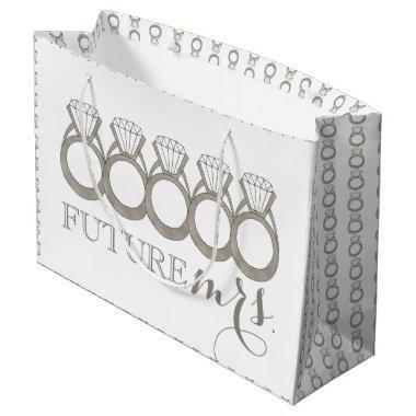 Future MRS. Bride-to-Be Diamond Engagement Ring Large Gift Bag