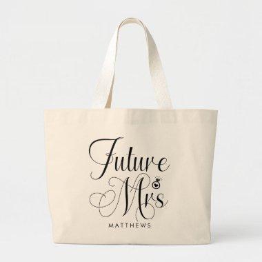 Future Mrs. Custom Name Wedding Tote Bag
