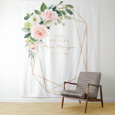 Future Mrs Gold Bridal Shower Backdrop Photo Booth