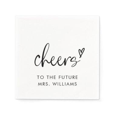 Future Mrs Modern Bridal Shower Napkins