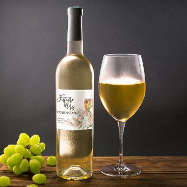 Future Mrs Name  Sparkling Wine Favor Wine Label