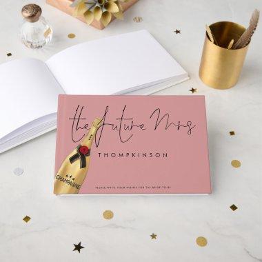 Future Mrs Name Date Dusty Rose  Gues Guest Book