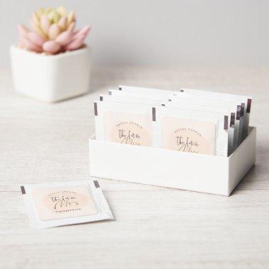 Future Mrs Name Peach  Party Favor Hand Sanitizer Packet
