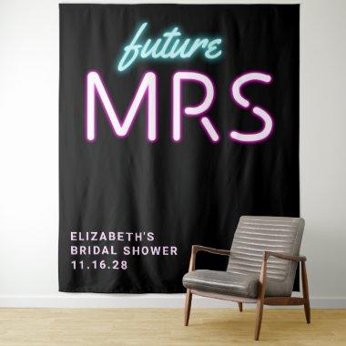 Future Mrs Neon Lights  Tapestry