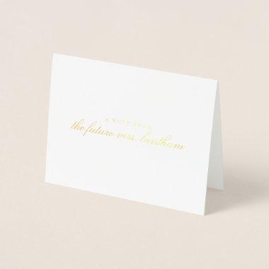 Future Mrs. Personalized  Thank You Foil