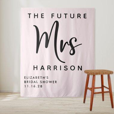 Future Mrs Personalized Pink  Tapestry