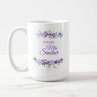 Future Mrs Quote with Botanical & Floral Design Coffee Mug