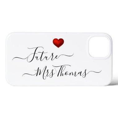 Future Mrs Red Heart iPhone 13 Case