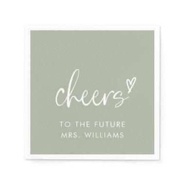 Future Mrs Sage Green  Napkins