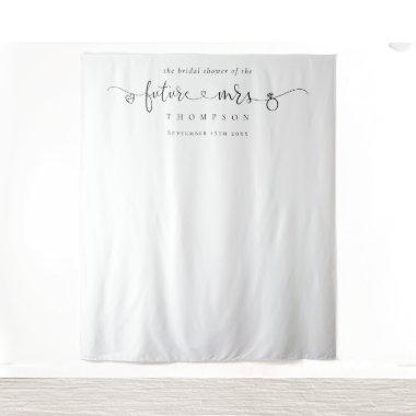 Future Mrs Script Bridal Shower Photo Backdrop