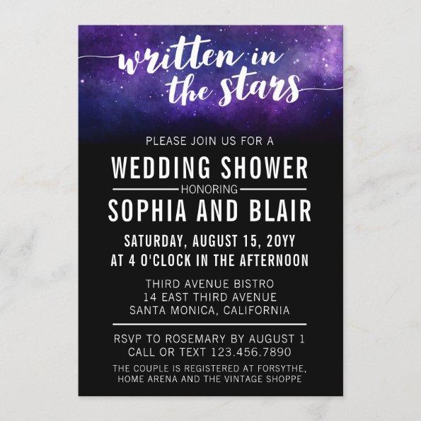 Galaxy Wedding Shower | Written In The Stars Invitations