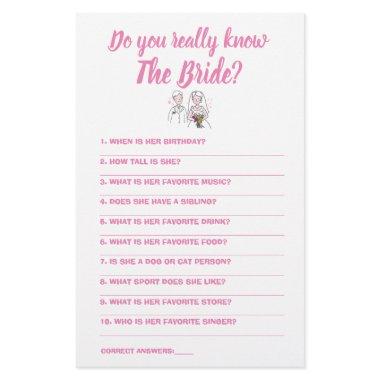 Game  Do you really know The Bride Flyer