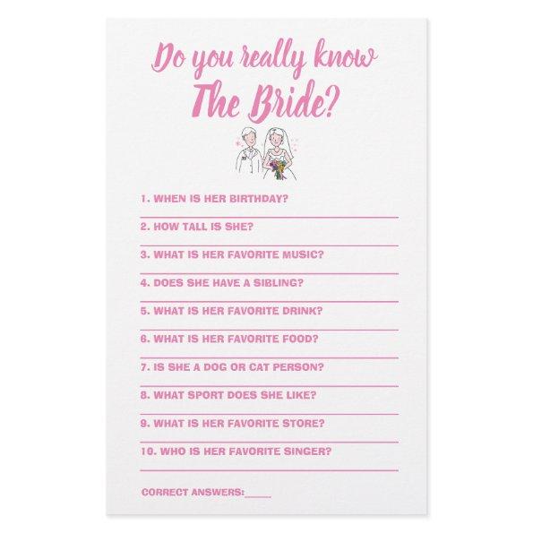 Game  Do you really know The Bride Flyer