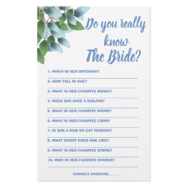 Game  Do you really know The Bride Flyer