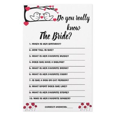 Game  Do you really know The Bride Flyer