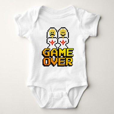 Game Over Marriage (Lesbian, 8-bit) Baby Bodysuit