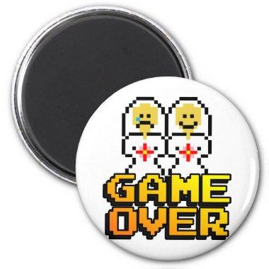 Game Over Marriage (Lesbian, 8-bit) Magnet