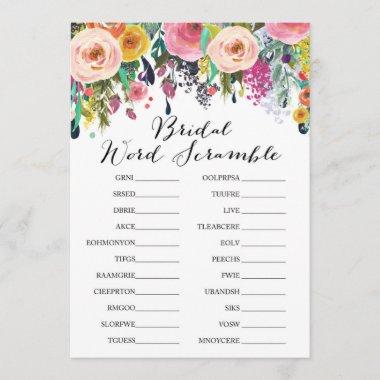 Garden Bridal Shower Game w answer back size Invitations