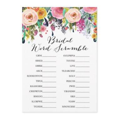 Garden Bridal Shower Game w answer back size Invitations