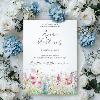 Garden Flower Watercolor Modern Boho