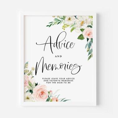 Garden Flowers Advice and Memories Bridal Shower Poster